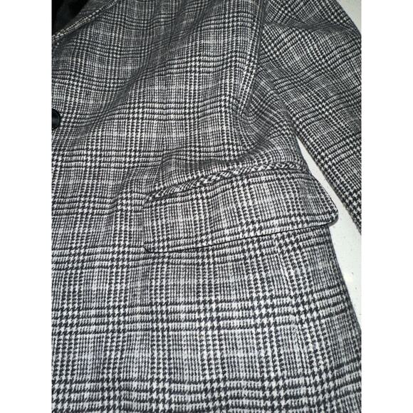 Pendleton Women’s Wool Blazer Gray Houndstooth 4 career work professional preppy - Picture 9 of 16